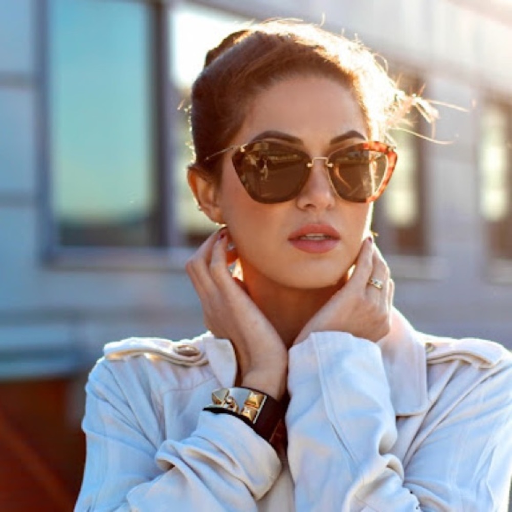 Brand New Miu Miu SMU 10N HAH-1X1 Brown Tortoise